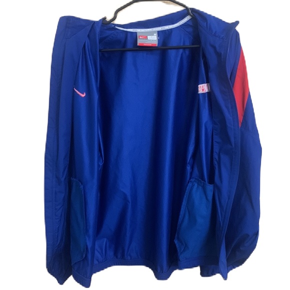 Y2K Nike Chicago Cubs Windbreaker Jacket |Blue and Red Jacket |Mens size M | MLB - Picture 2 of 6